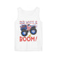 Unisex Garment-Dyed Tank Top - Red, White & Boom T-Shirt - Wear it on the 4th of July!