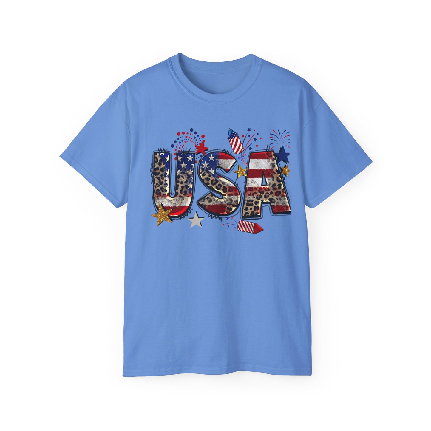 Unisex Ultra Cotton Tee - Celebrating the USA T-Shirt - Great for the 4th of July!