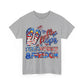 Womens Heavy Cotton T-Shirt - Flip Flops and Fireworks - Perfect for the 4th!