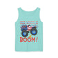 Unisex Garment-Dyed Tank Top - Red, White & Boom T-Shirt - Wear it on the 4th of July!