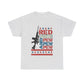 Unisex Heavy Cotton T-Shirt Perfect for the 4th of July - Red, White and Pew Pew