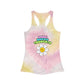 Tie Dye Racerback Tank Top - Womens Drink Happy Thoughts