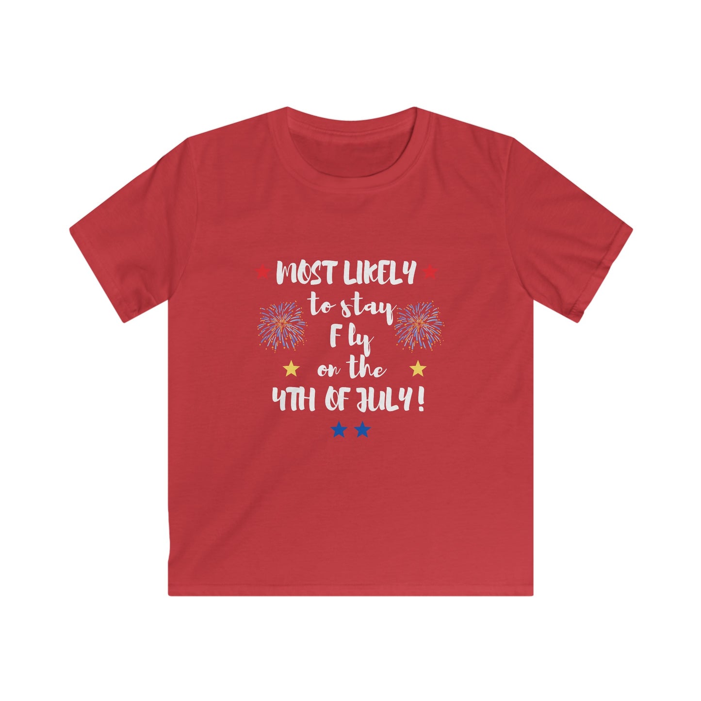 Kids Softstyle Tee - 4th of July T-Shirt for That Little Firecracker in Your Life!