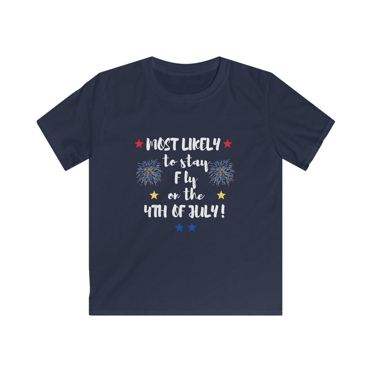 Kids Softstyle Tee - 4th of July T-Shirt for That Little Firecracker in Your Life!