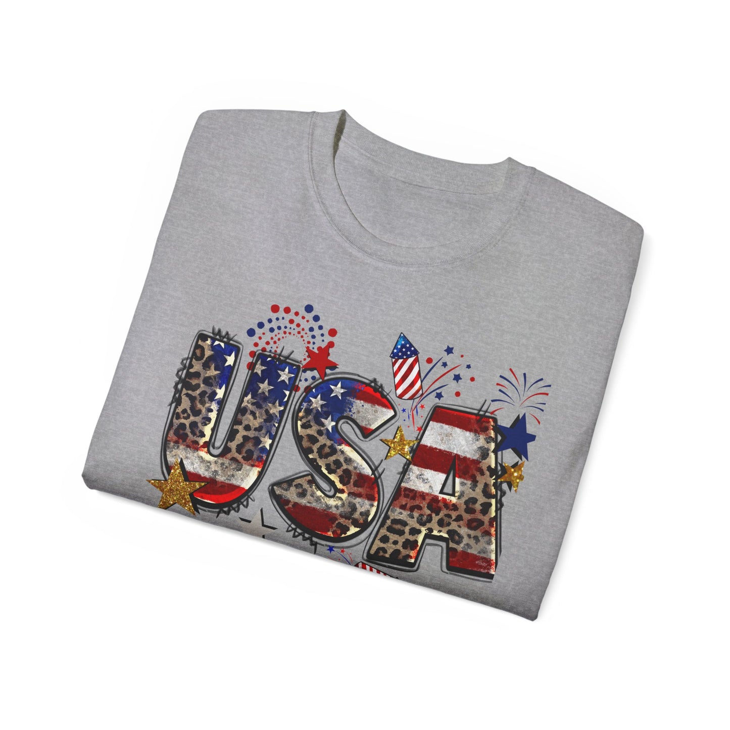 Unisex Ultra Cotton Tee - Celebrating the USA T-Shirt - Great for the 4th of July!