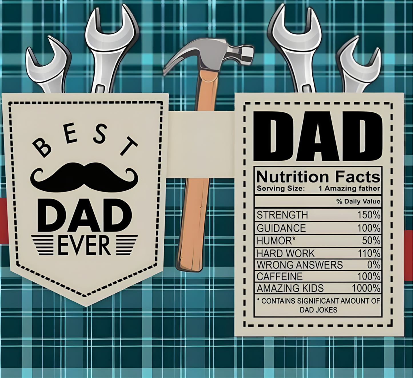 20 oz. Tumbler - What's Your Dad Made of?