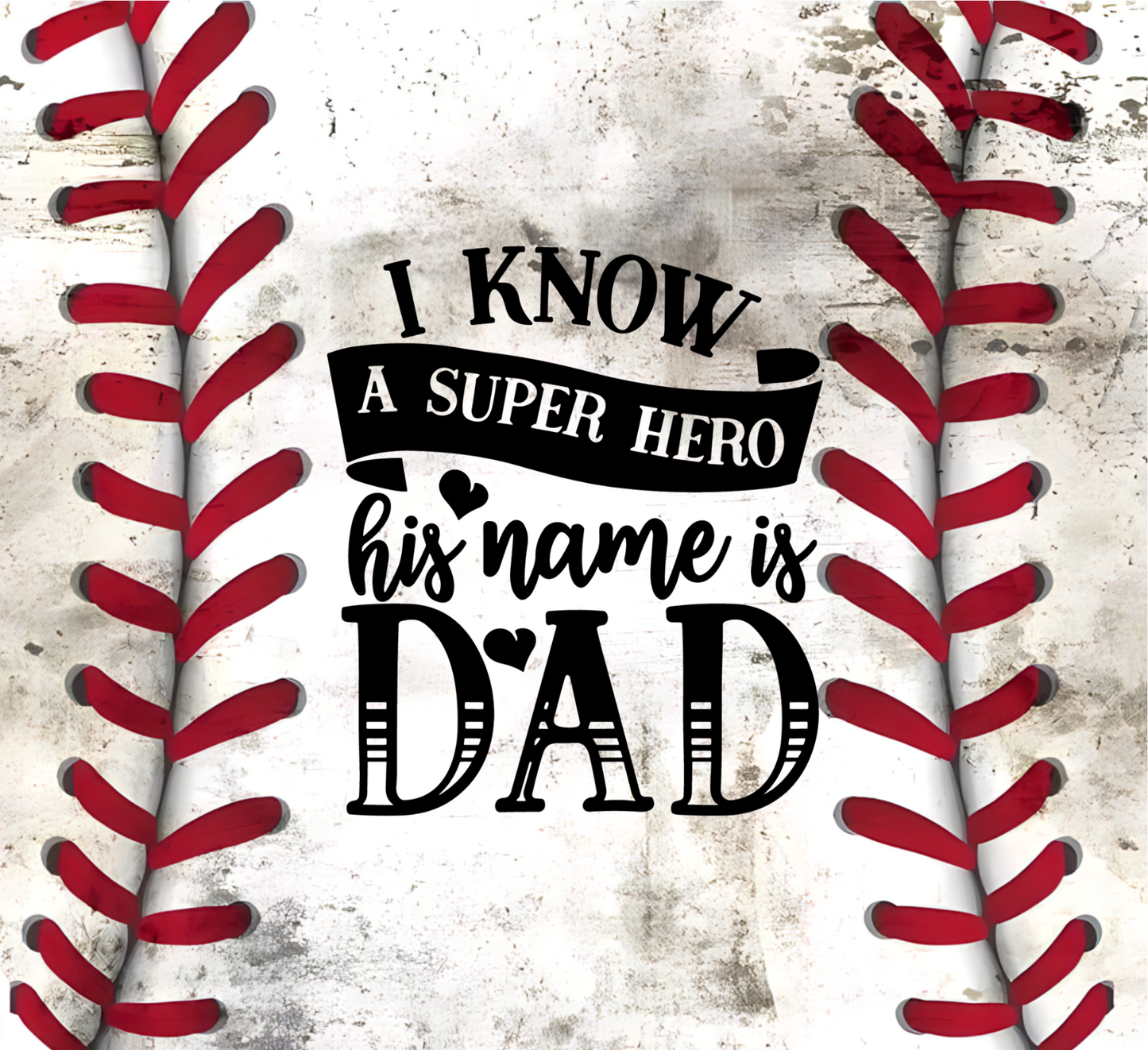 20 oz. Tumbler - Superhero Baseball Dad!