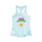 Tie Dye Racerback Tank Top - Womens Drink Happy Thoughts