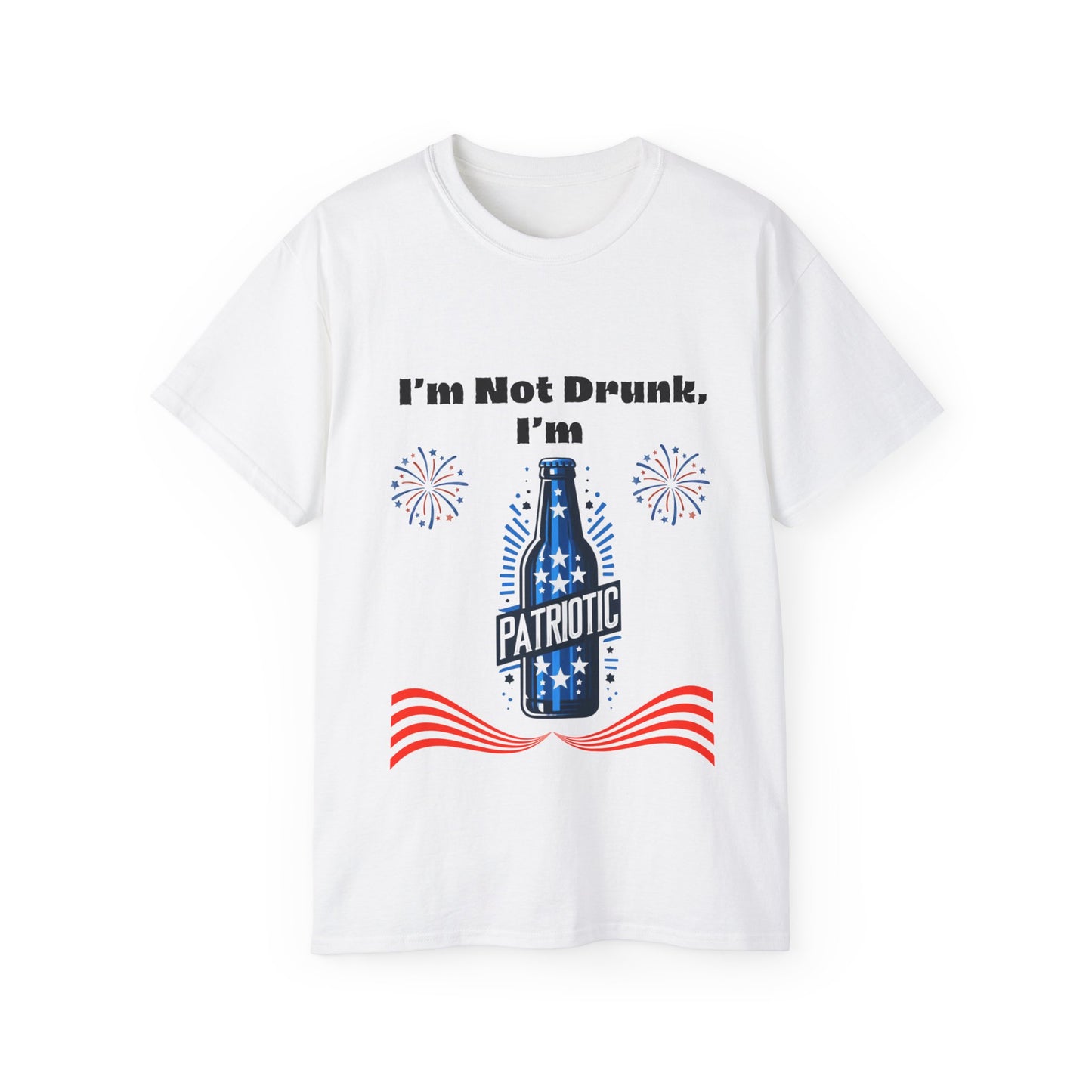 Unisex Ultra Cotton Tee - I'm Patriotic T-Shirt - Perfect for the 4th of July!