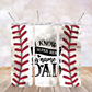 20 oz. Tumbler - Superhero Baseball Dad!