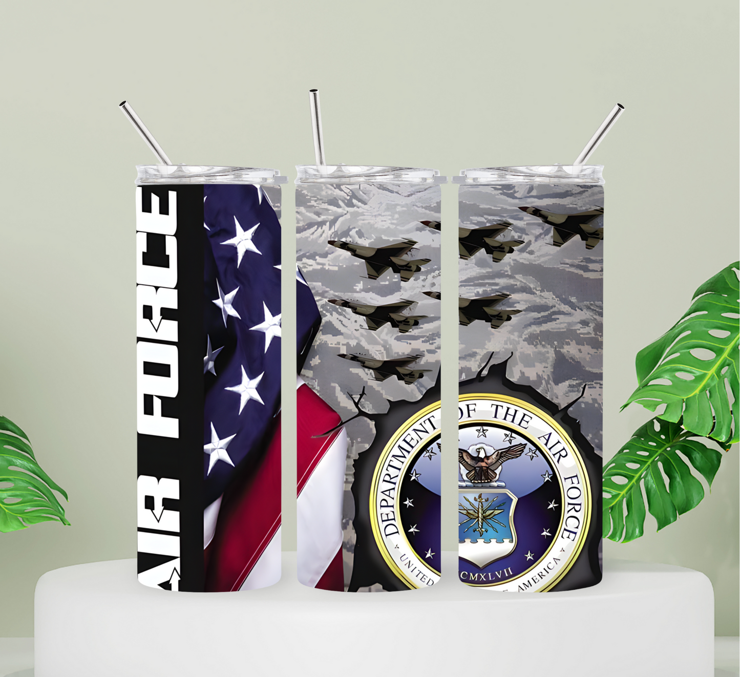 20 oz. Air Force Tumbler - Show Your Appreciation for Our Military!