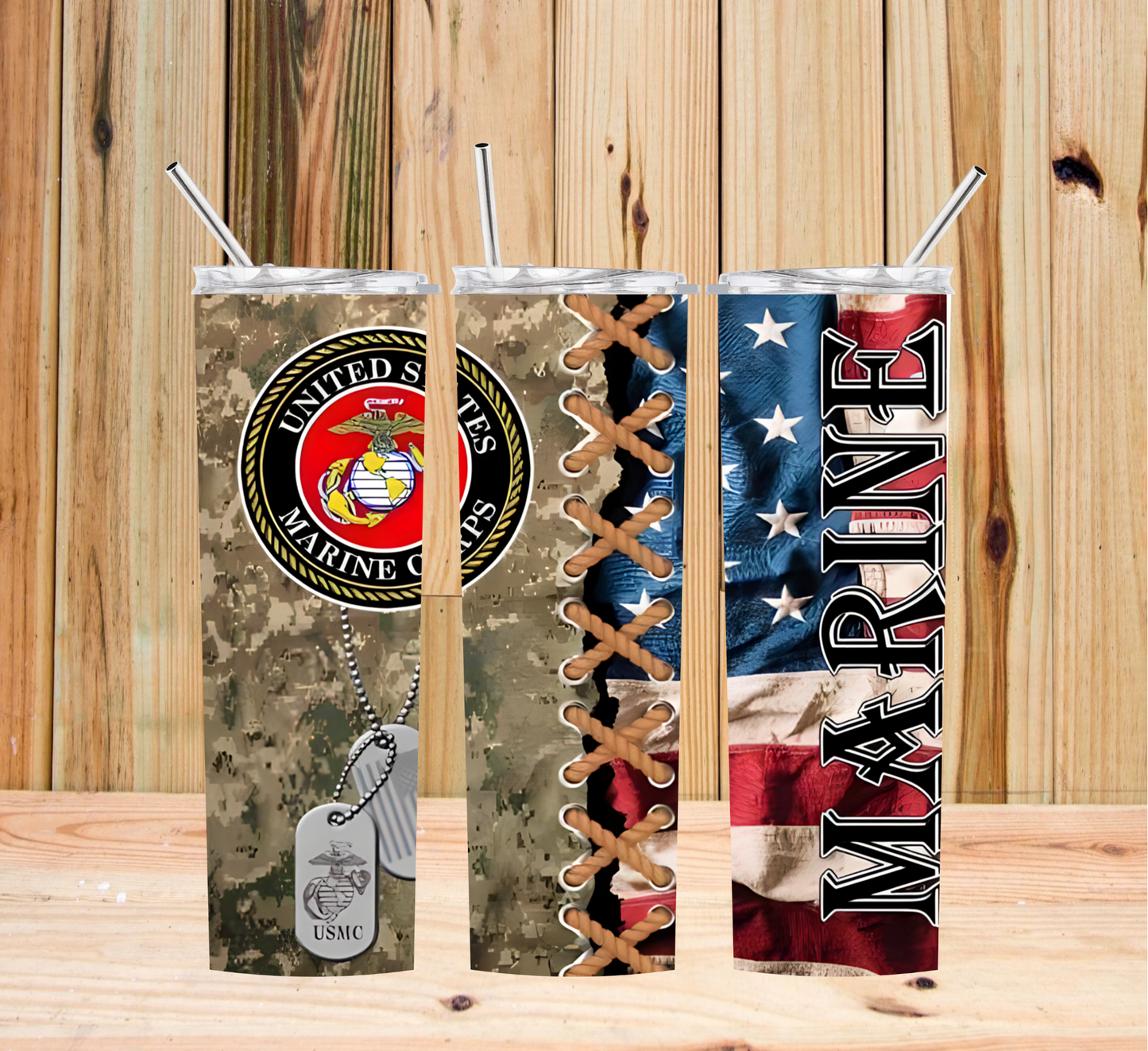 20 oz. Tumbler - Beautiful Tribute to Your Favorite Marine!