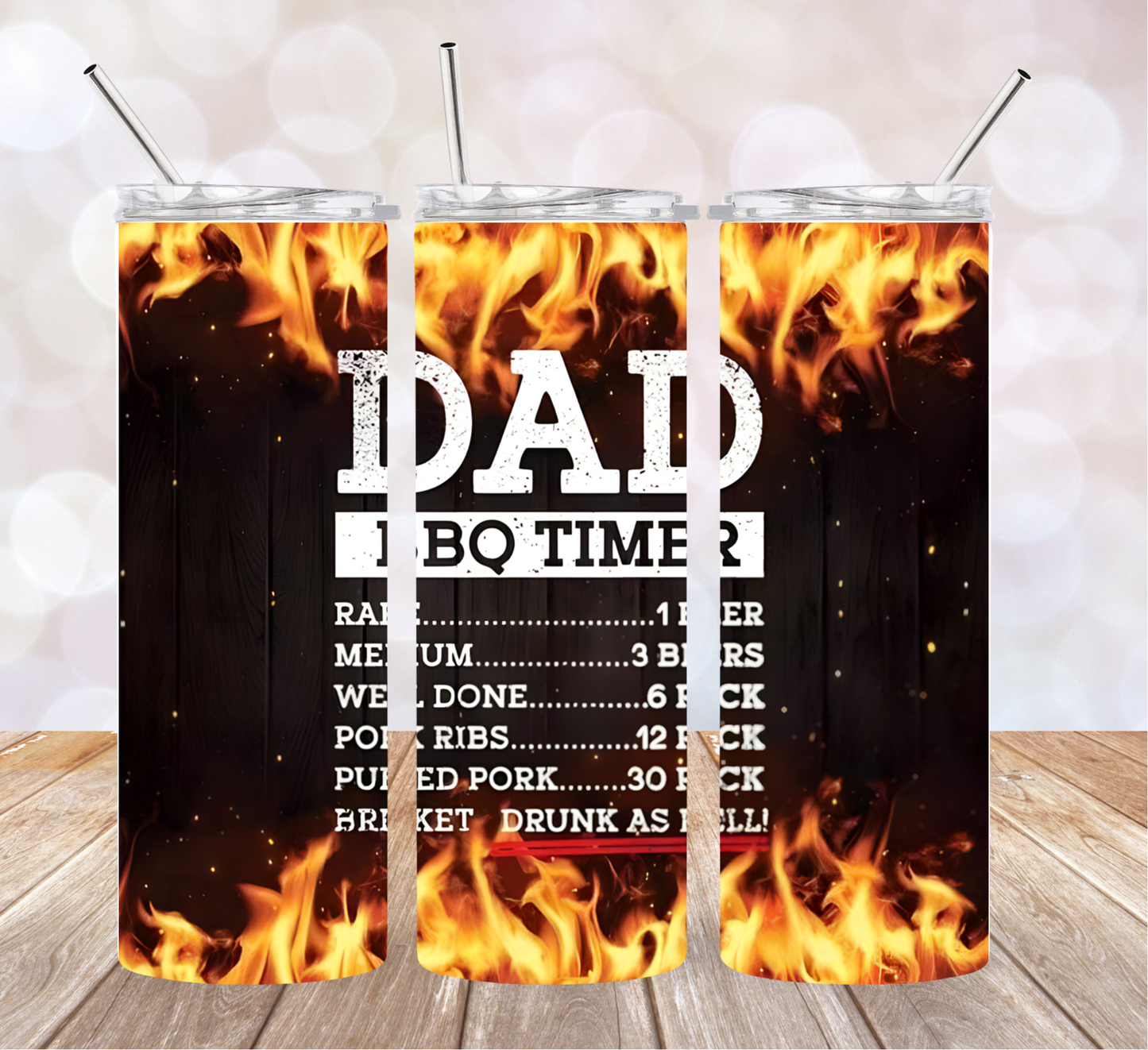 20 oz. Tumbler - BBQ Timer Tumbler - Great for Father's Day!