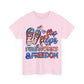 Womens Heavy Cotton T-Shirt - Flip Flops and Fireworks - Perfect for the 4th!