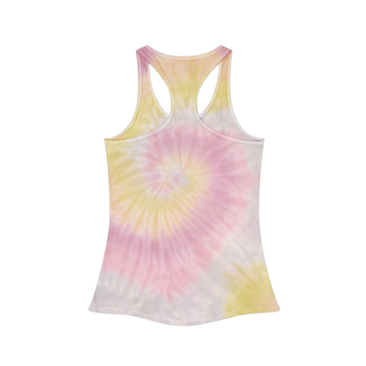 Tie Dye Racerback Tank Top - Womens Drink Happy Thoughts