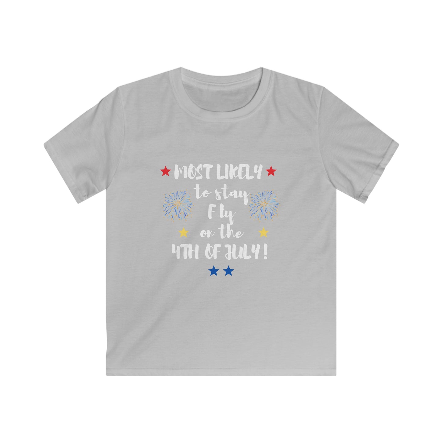 Kids Softstyle Tee - 4th of July T-Shirt for That Little Firecracker in Your Life!