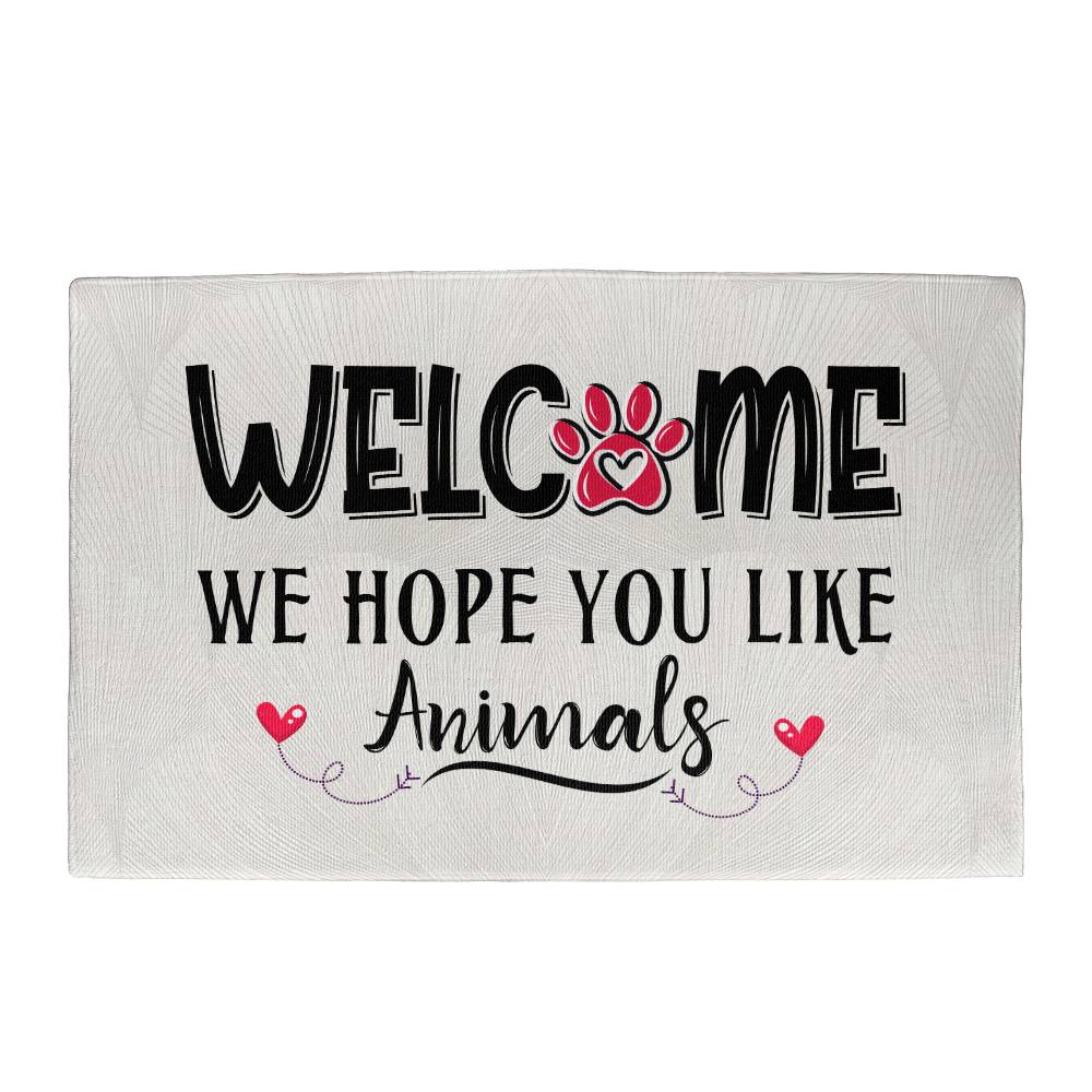 Animal Lovers Welcome Door Mat! Make Your Entry Extra Special!!