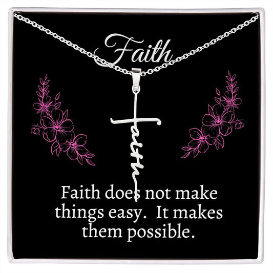 Faith Cross Necklace