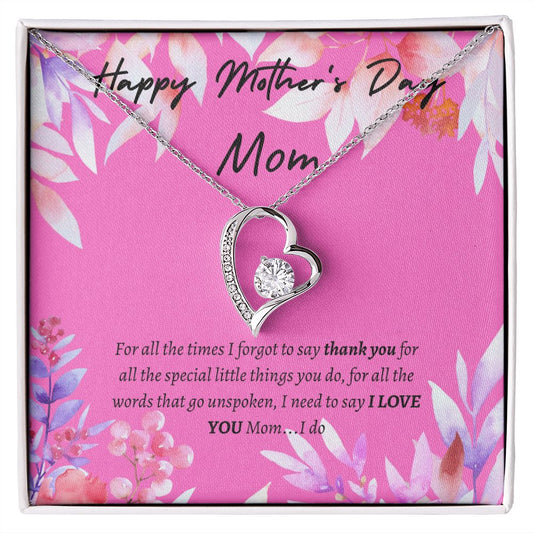 Happy Mother's Day Forever Love Necklace